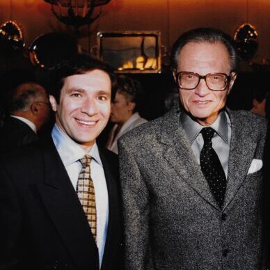 Irwin Katsof with broadcaster Larry King